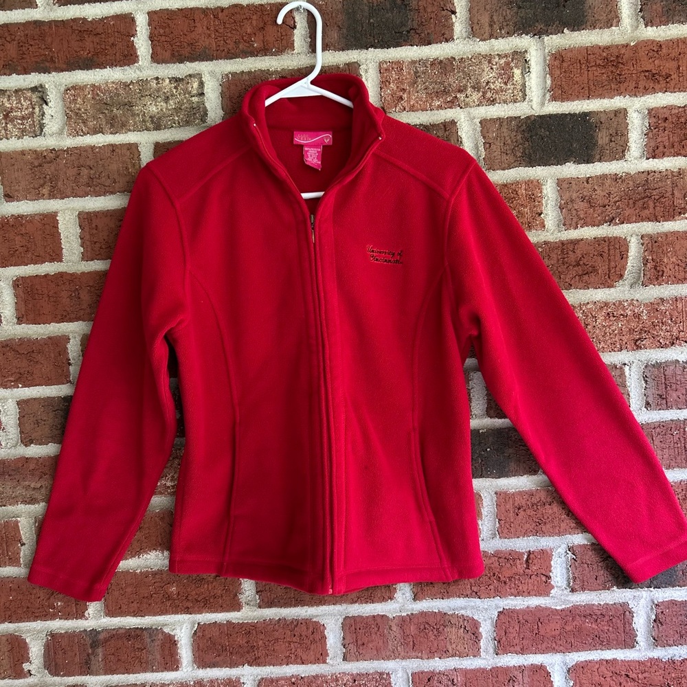 University of Cincinnati ladies fleece jacket. Size Medium.